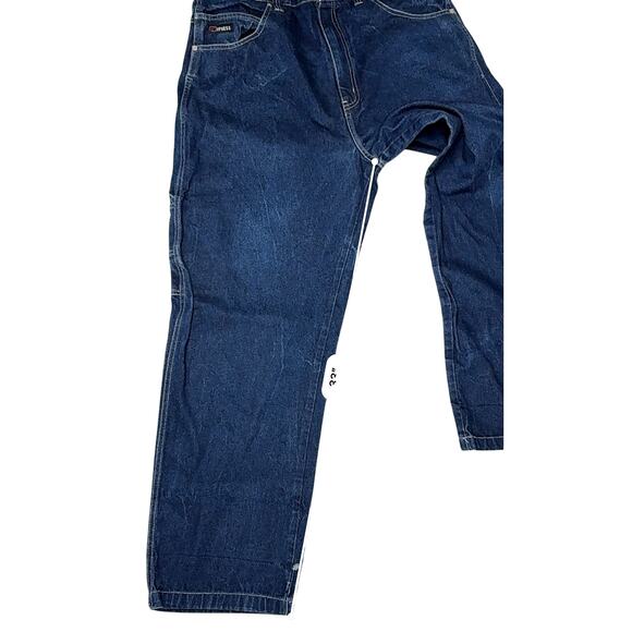 Brooklyn Xpress Vintage Carpenter Blue Jeans 40 Baggy Hip Hop Y2k Hipster - Picture 5 of 9